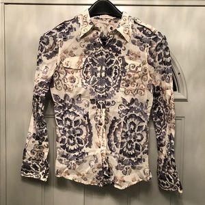 Floral Tory Burch 100% cotton shirt